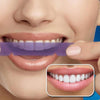 Anwendung und Ergebnis von Zahnbleaching Streifen zur Zahnaufhellung für zu Hause