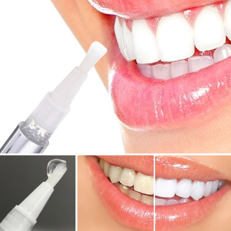Anwendung vom Diamond Smile Zahnbleaching Stift zum aufhellen der Zähne