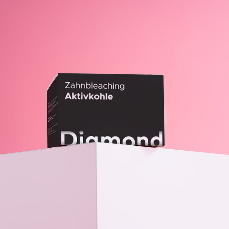 Diamond Smile Zahnbleaching Aktivkohlepulver mit Verpackung