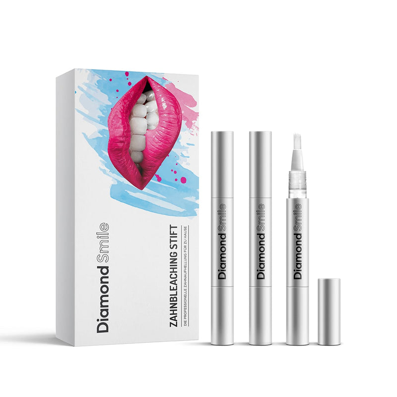Diamond Smile Zahnbleaching Stift Box mit drei Bleaching Stiften