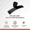 Pudełko i rozłożone saszetki pasków wybielających Diamond Smile z aktywnym węglem na białym tle.